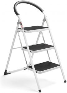 Delxo 3 Step Ladder Folding Step Stool 3 Step ladders