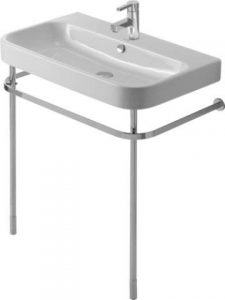 Duravit Metal Console Height Adjustable Console Sink for Small Bathroom