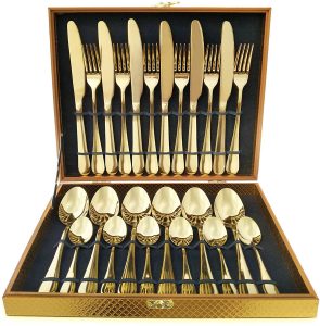 gold plated silverware