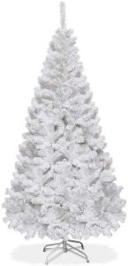 holiday time white christmas tree
