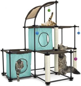 Cat tree house for outdoor and indoor