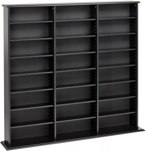 Prepac Triple Width Wall Storage Cabinet, Black