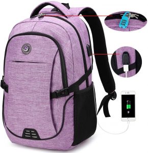 Travel Backpacks with usb Charging Port for Women Fits 15.6 Inch Laptop