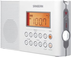 Sangean Weather Alert Digital Tuning Waterproof Shower Radio