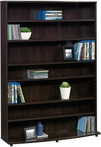 Sauder Multimedia Storage Tower, Cinnamon Cherry finish