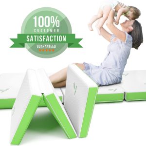 Ultra Soft Folding Mattress with Removable Washable Cover, Foldable, Portable & Compact