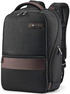 Smart Sleeve leather daypack for men
