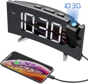 PICTEK Projection Alarm Clock connect to smartphone