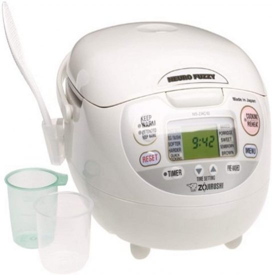 Zojirushi NS-ZCC10 5-1/2-Cup Neuro Fuzzy Rice Cooker and Warmer