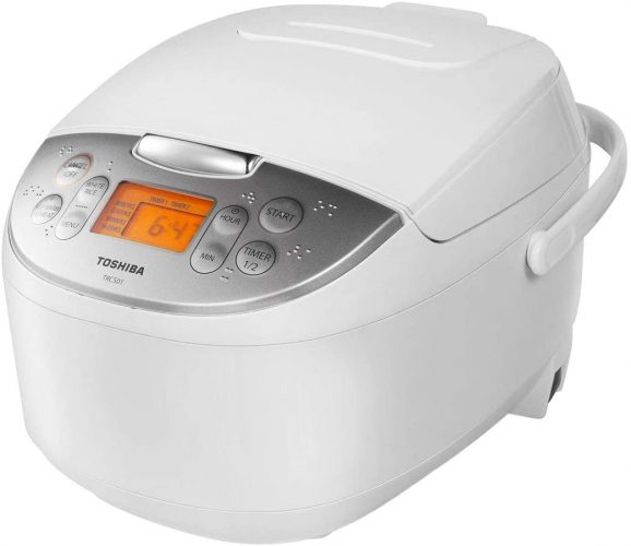 Toshiba TRCS01 Rice Cooker with Fuzzy Logic and One-Touch Cooking