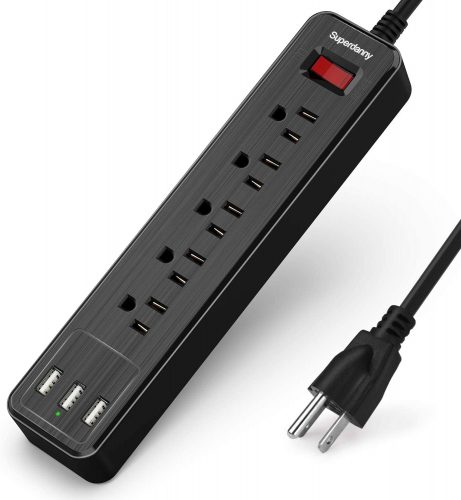 Superdanny Smart Power Strip With 5 Outlets And 3 USB Port