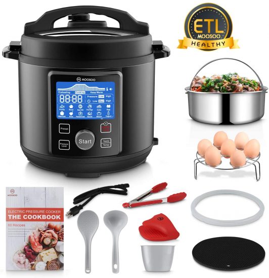 MOOSOO 13-in-1 Electric Pressure Cooker