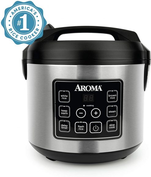 Aroma Housewares Digital Rice Cooker, Slow Cooker, Food Steamer