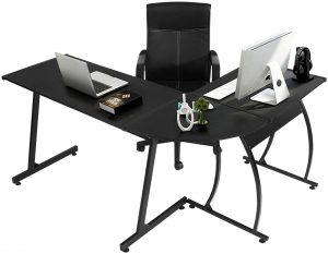 GreenForest L-Shaped Corner PC Desk 