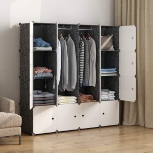 MAGINELS Creative Closet Storage, Wardrobe Organizers with Many Shelves