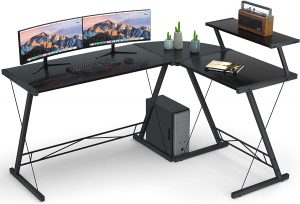 Coleshome’s L-Shaped Desk with Round Corner