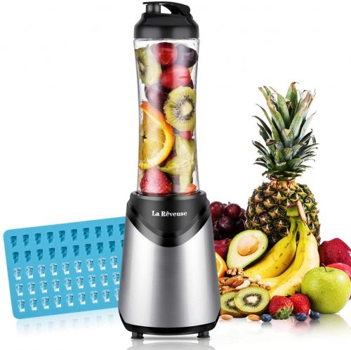 La Reveuse Smoothies Blender 300Wwith 18 oz BPA Free Portable Travel Bottle