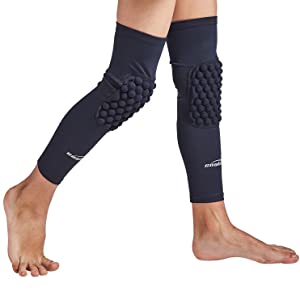 COOLOMG EVA Pads Crashproof Basketball leg knee protector gears