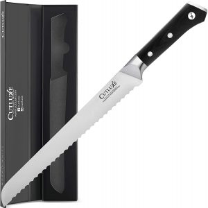 A Bread Knife With High Carbon German Steel From Cutluxe 