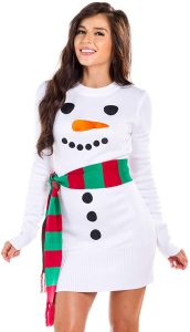 Women Christmas Sweater Dress 