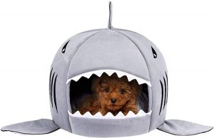 Shark house cozy cave dog beds for small dogs